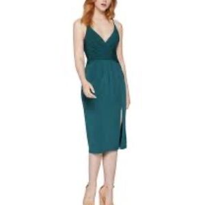 NWT BCBGeneration midi emerald green dress